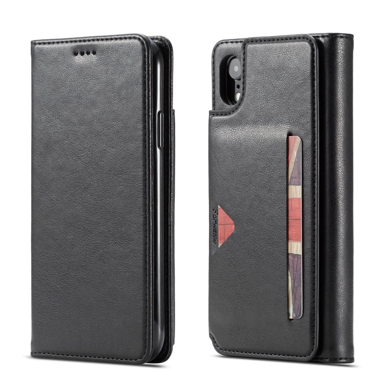 For iPhone XR Forwenw Multi-card Series Horizontal Flip PU Leather Case with Holder & Card Slots & Wallet