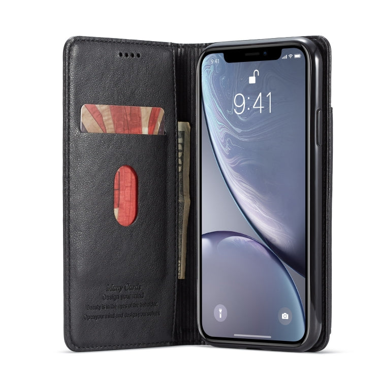 For iPhone XR Forwenw Multi-card Series Horizontal Flip PU Leather Case with Holder & Card Slots & Wallet