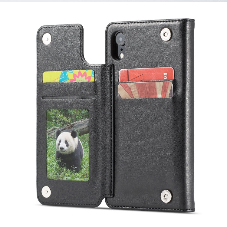 For iPhone XR Forwenw Multi-card Series Horizontal Flip PU Leather Case with Holder & Card Slots & Wallet