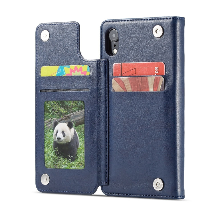 For iPhone XR Forwenw Multi-card Series Horizontal Flip PU Leather Case with Holder & Card Slots & Wallet
