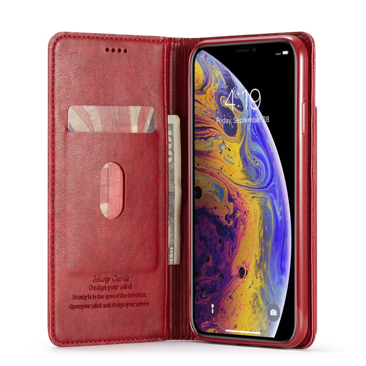 For iPhone XS Max Forwenw Multi-card Series Horizontal Flip PU Leather Case with Holder & Card Slots & Wallet