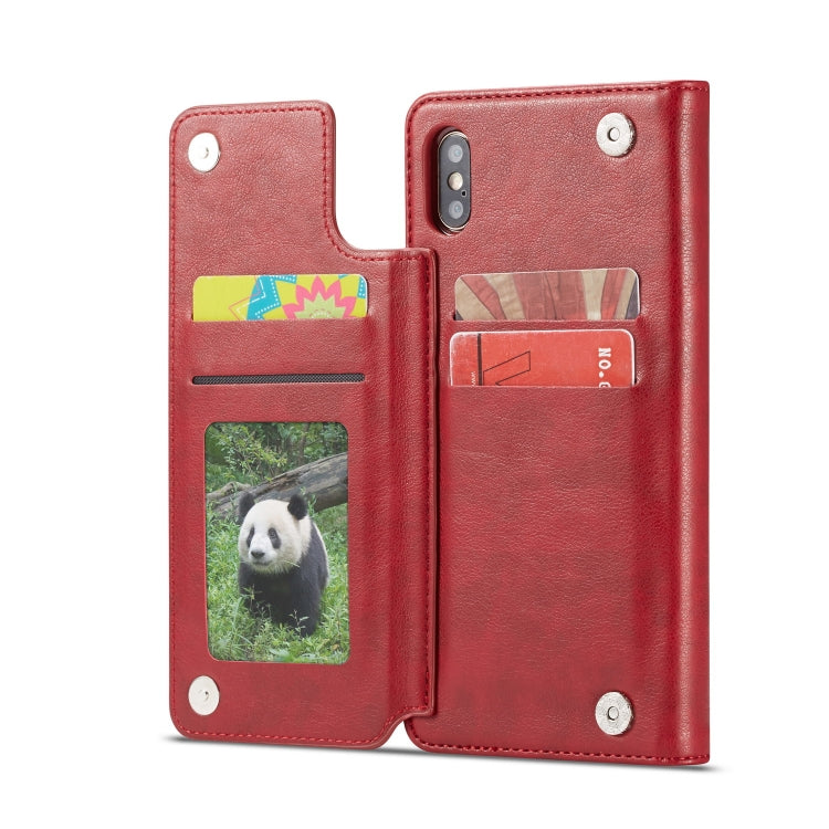 For iPhone XS Max Forwenw Multi-card Series Horizontal Flip PU Leather Case with Holder & Card Slots & Wallet