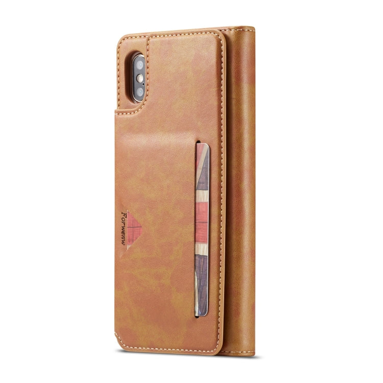 For iPhone XS Max Forwenw Multi-card Series Horizontal Flip PU Leather Case with Holder & Card Slots & Wallet