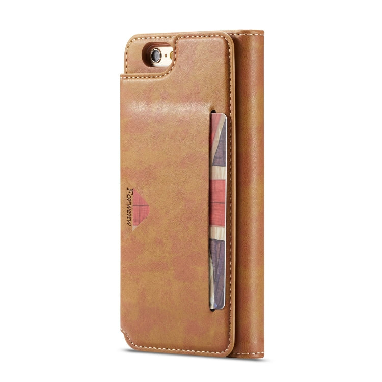 For iPhone 6s Plus / 6 Plus Forwenw Multi-card Series Horizontal Flip PU Leather Case with Holder & Card Slots & Wallet