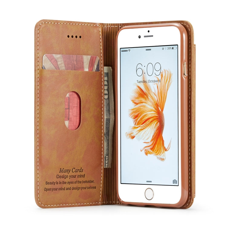 For iPhone 6s Plus / 6 Plus Forwenw Multi-card Series Horizontal Flip PU Leather Case with Holder & Card Slots & Wallet