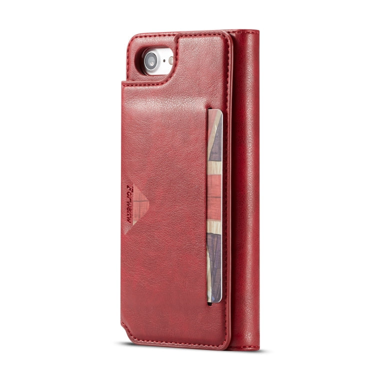 For iPhone SE 2022 / SE 2020 / 8 / 7 Forwenw Multi-card Series Horizontal Flip PU Leather Case with Holder & Card Slots & Wallet