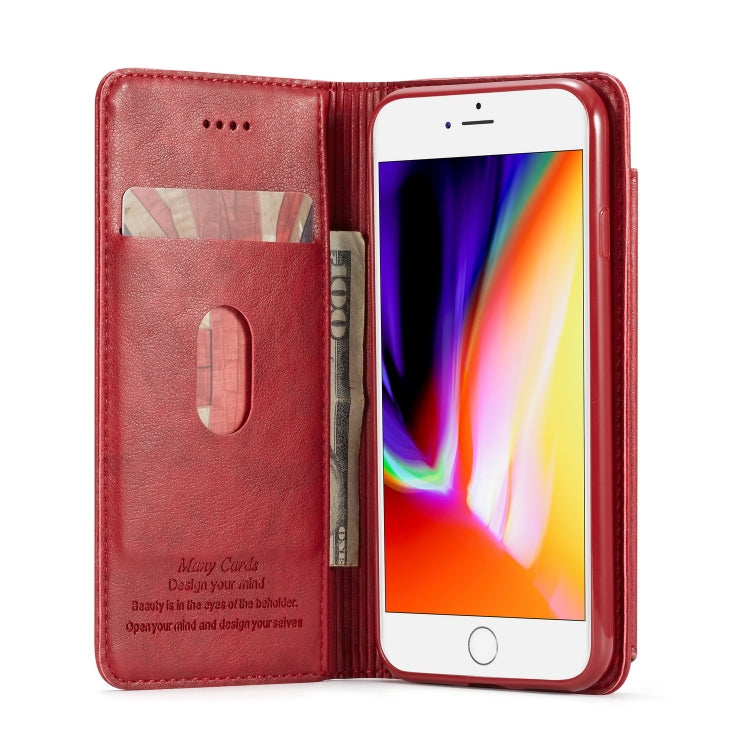For iPhone SE 2022 / SE 2020 / 8 / 7 Forwenw Multi-card Series Horizontal Flip PU Leather Case with Holder & Card Slots & Wallet