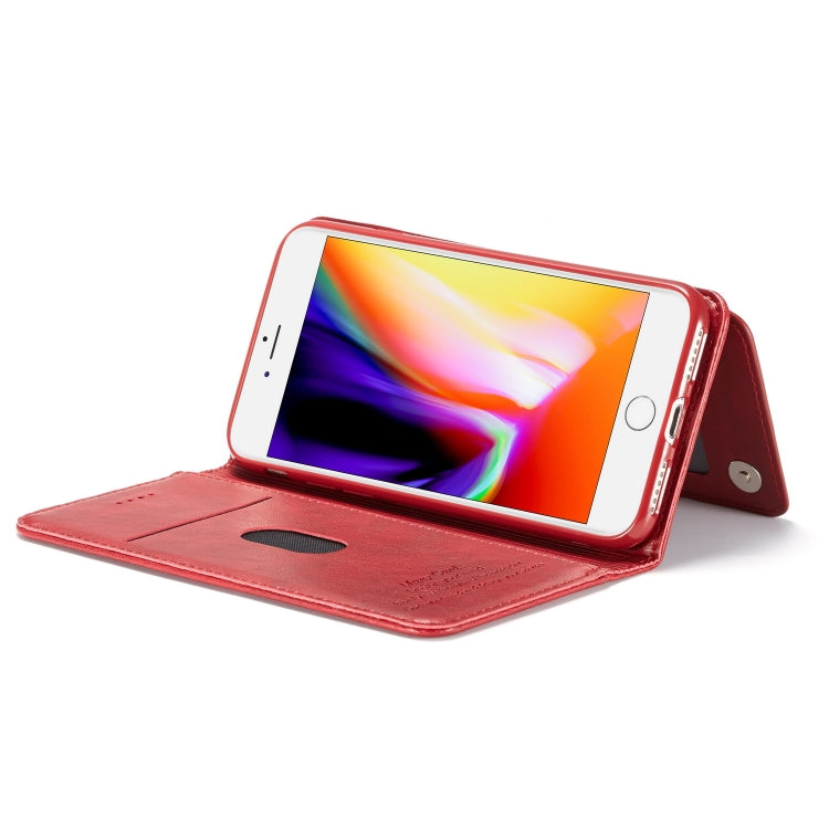 For iPhone SE 2022 / SE 2020 / 8 / 7 Forwenw Multi-card Series Horizontal Flip PU Leather Case with Holder & Card Slots & Wallet