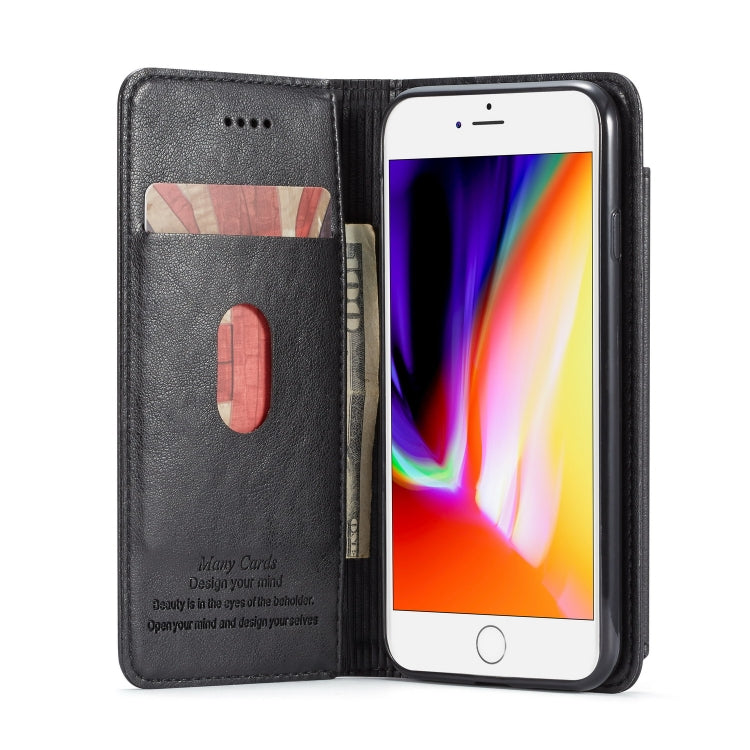For iPhone SE 2022 / SE 2020 / 8 / 7 Forwenw Multi-card Series Horizontal Flip PU Leather Case with Holder & Card Slots & Wallet