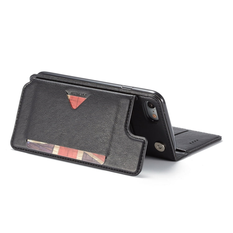 For iPhone SE 2022 / SE 2020 / 8 / 7 Forwenw Multi-card Series Horizontal Flip PU Leather Case with Holder & Card Slots & Wallet