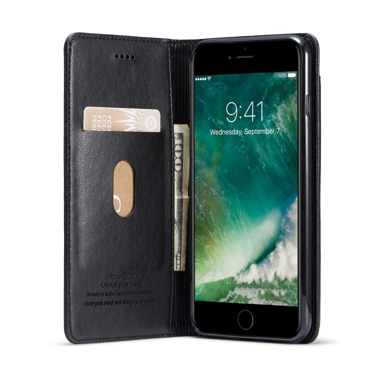 For iPhone 8 Plus / 7 Plus Forwenw Multi-card Series Horizontal Flip PU Leather Case with Holder & Card Slots & Wallet
