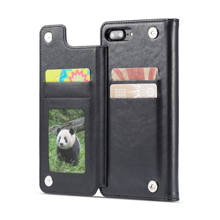 For iPhone 8 Plus / 7 Plus Forwenw Multi-card Series Horizontal Flip PU Leather Case with Holder & Card Slots & Wallet