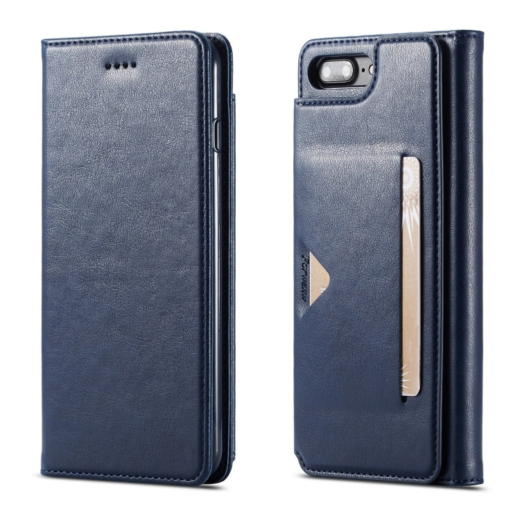 For iPhone 8 Plus / 7 Plus Forwenw Multi-card Series Horizontal Flip PU Leather Case with Holder & Card Slots & Wallet
