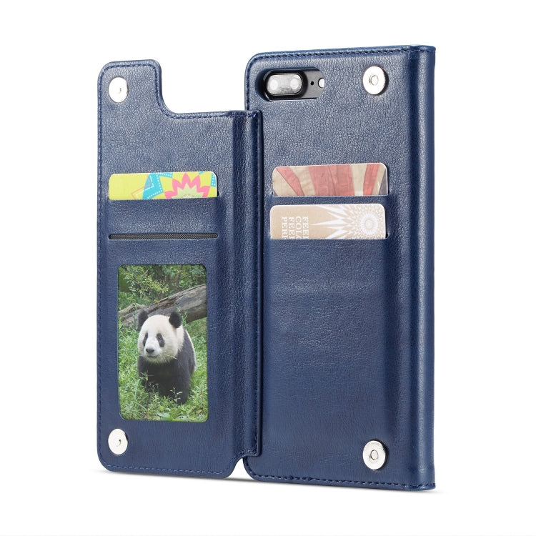 For iPhone 8 Plus / 7 Plus Forwenw Multi-card Series Horizontal Flip PU Leather Case with Holder & Card Slots & Wallet