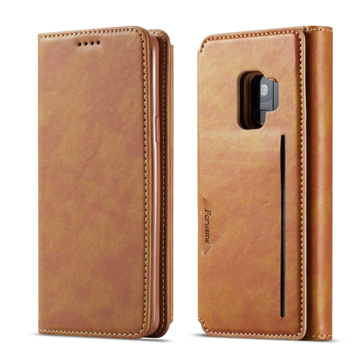 For Galaxy S9+ Forwenw Multi-card Series Horizontal Flip PU Leather Case with Holder & Card Slots & Wallet