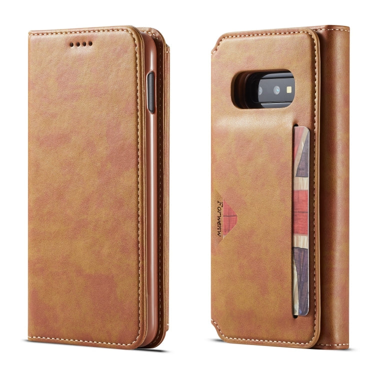 For Galaxy S10e Forwenw Multi-card Series Horizontal Flip PU Leather Case with Holder & Card Slots & Wallet