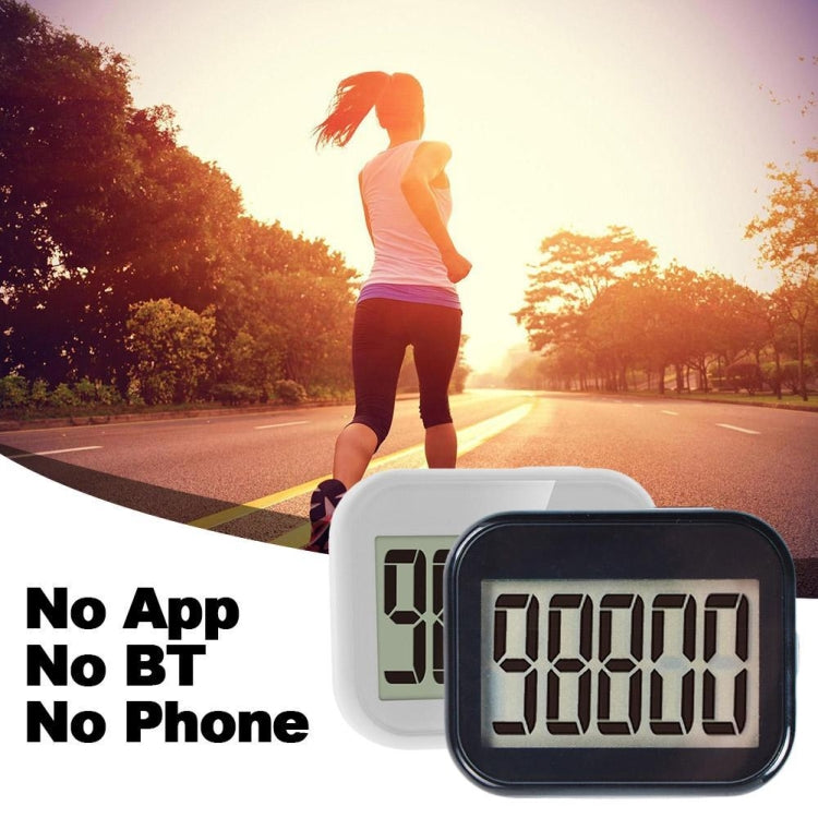 CR838 LCD Large Screen 3D Electronic Pedometer with Back Buckle