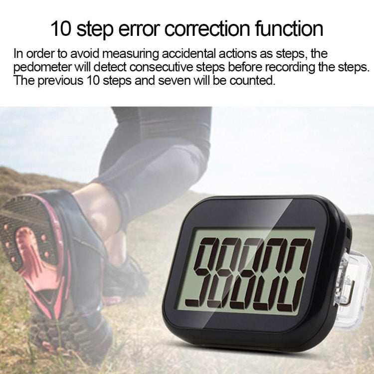 CR838 LCD Large Screen 3D Electronic Pedometer with Back Buckle