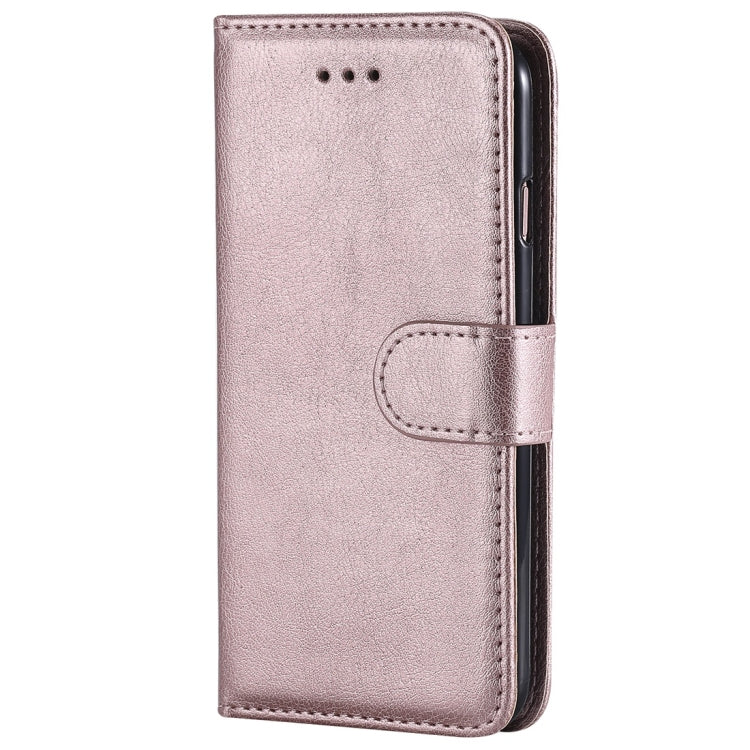 For iPhone 6 / 7 / 8 Solid Color Horizontal Flip Protective Case with Holder & Card Slots & Wallet & Photo Frame & Lanyard