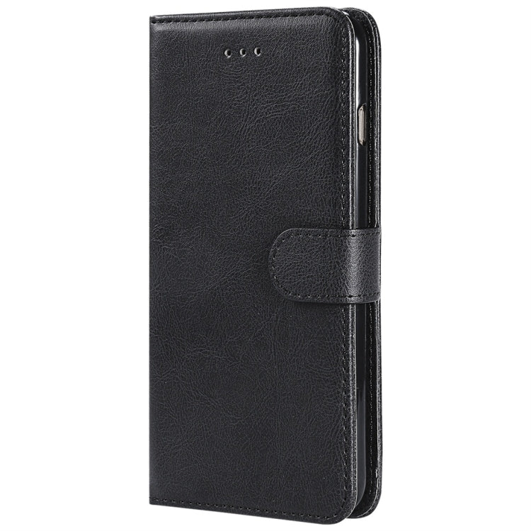 For iPhone 6 Plus / 7 Plus / 8 Plus Solid Color Horizontal Flip Protective Case with Holder & Card Slots & Wallet & Photo Frame & Lanyard