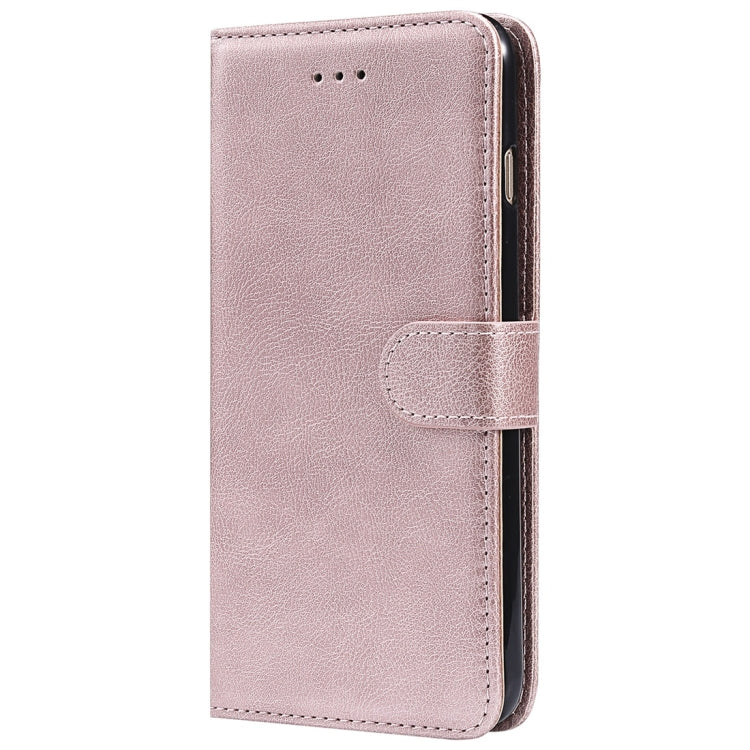 For iPhone 6 Plus / 7 Plus / 8 Plus Solid Color Horizontal Flip Protective Case with Holder & Card Slots & Wallet & Photo Frame & Lanyard