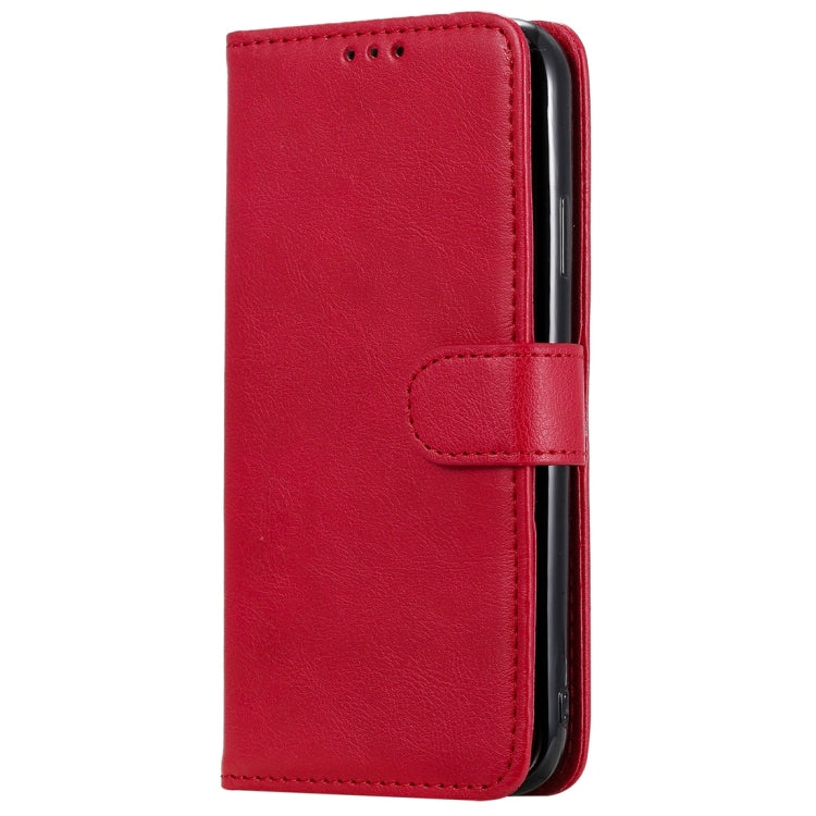 For iPhone 11 Solid Color Horizontal Flip Protective Case with Holder & Card Slots & Wallet & Photo Frame & Lanyard