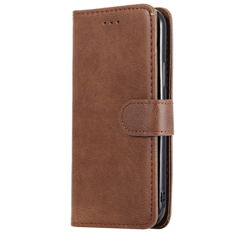 For iPhone 11 Pro Solid Color Horizontal Flip Protective Case with Holder & Card Slots & Wallet & Photo Frame & Lanyard