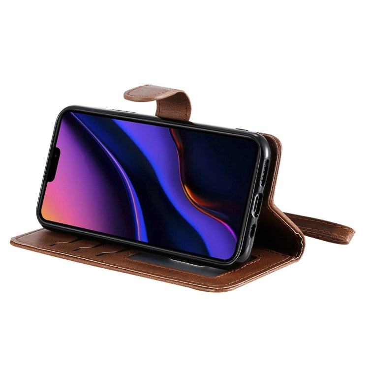 For iPhone 11 Pro Solid Color Horizontal Flip Protective Case with Holder & Card Slots & Wallet & Photo Frame & Lanyard