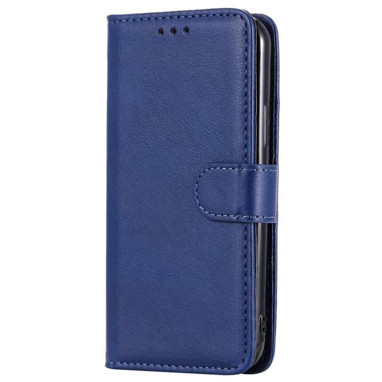 For iPhone 11 Pro Solid Color Horizontal Flip Protective Case with Holder & Card Slots & Wallet & Photo Frame & Lanyard