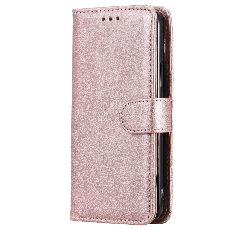 For iPhone 11 Pro Solid Color Horizontal Flip Protective Case with Holder & Card Slots & Wallet & Photo Frame & Lanyard