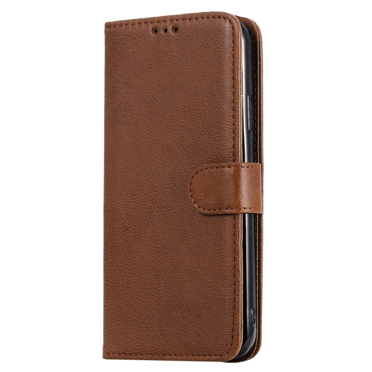 For iPhone 11 Pro Max Solid Color Horizontal Flip Protective Case with Holder & Card Slots & Wallet & Photo Frame & Lanyard