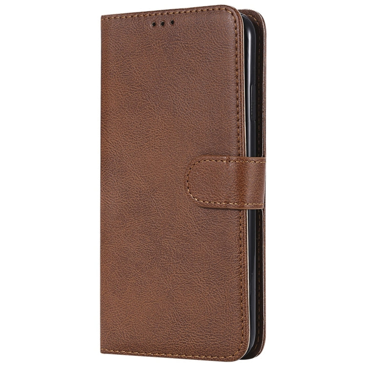 For iPhone XS Max Solid Color Horizontal Flip Protective Case with Holder & Card Slots & Wallet & Photo Frame & Lanyard