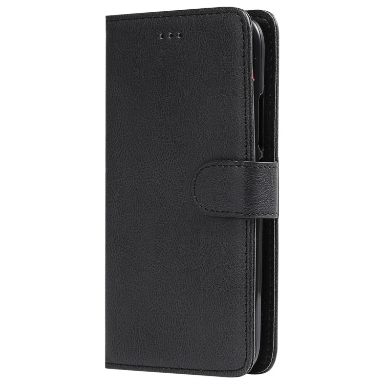 For Motorola Moto G5 Plus Solid Color Horizontal Flip Protective Case with Holder & Card Slots & Wallet & Photo Frame & Lanyard