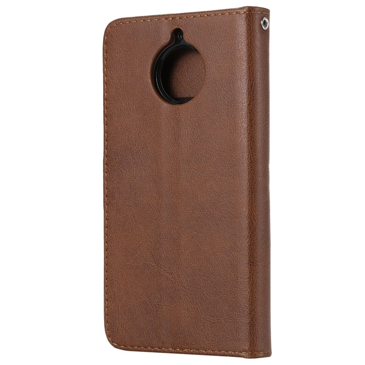 For Motorola Moto G5s Plus Solid Color Horizontal Flip Protective Case with Holder & Card Slots & Wallet & Photo Frame & Lanyard