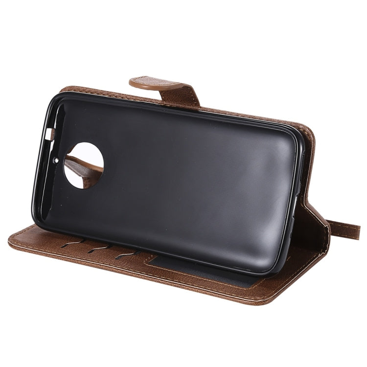 For Motorola Moto G5s Plus Solid Color Horizontal Flip Protective Case with Holder & Card Slots & Wallet & Photo Frame & Lanyard