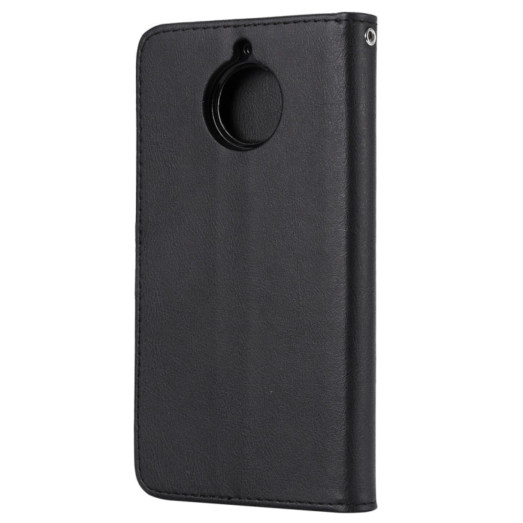 For Motorola Moto G5s Plus Solid Color Horizontal Flip Protective Case with Holder & Card Slots & Wallet & Photo Frame & Lanyard