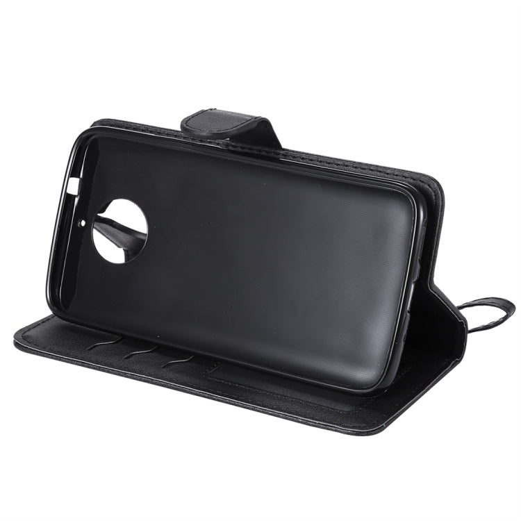 For Motorola Moto G5s Plus Solid Color Horizontal Flip Protective Case with Holder & Card Slots & Wallet & Photo Frame & Lanyard
