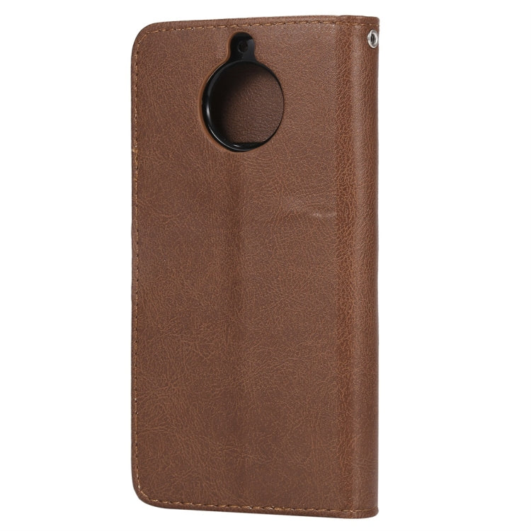 For Motorola Moto G5s Solid Color Horizontal Flip Protective Case with Holder & Card Slots & Wallet & Photo Frame & Lanyard