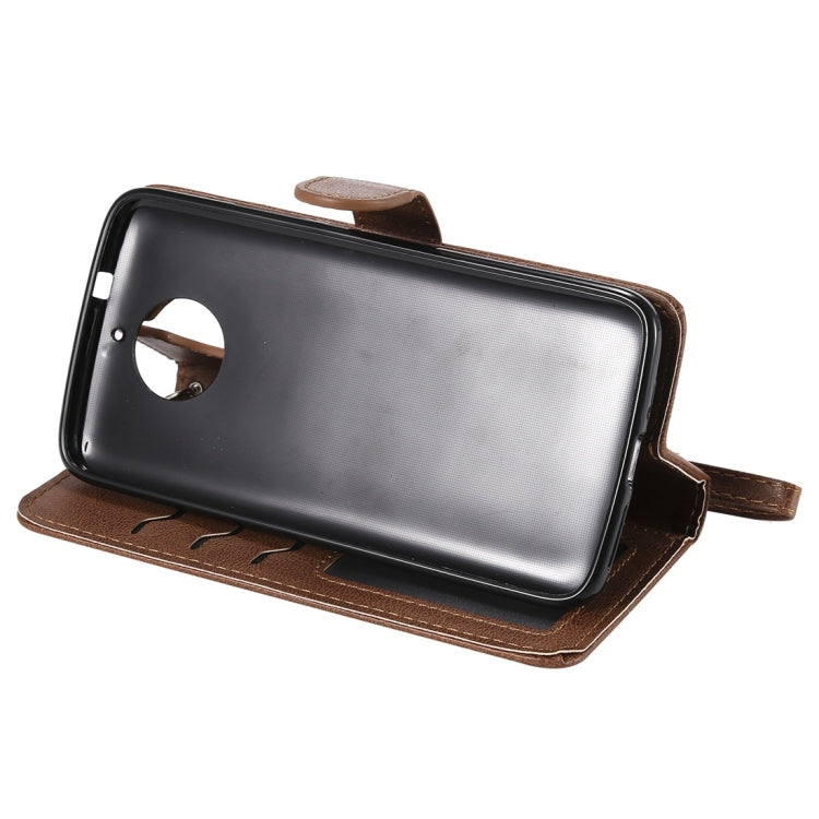 For Motorola Moto G5s Solid Color Horizontal Flip Protective Case with Holder & Card Slots & Wallet & Photo Frame & Lanyard
