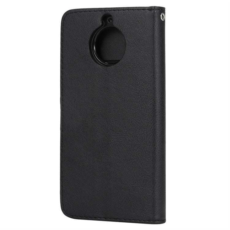 For Motorola Moto G5s Solid Color Horizontal Flip Protective Case with Holder & Card Slots & Wallet & Photo Frame & Lanyard