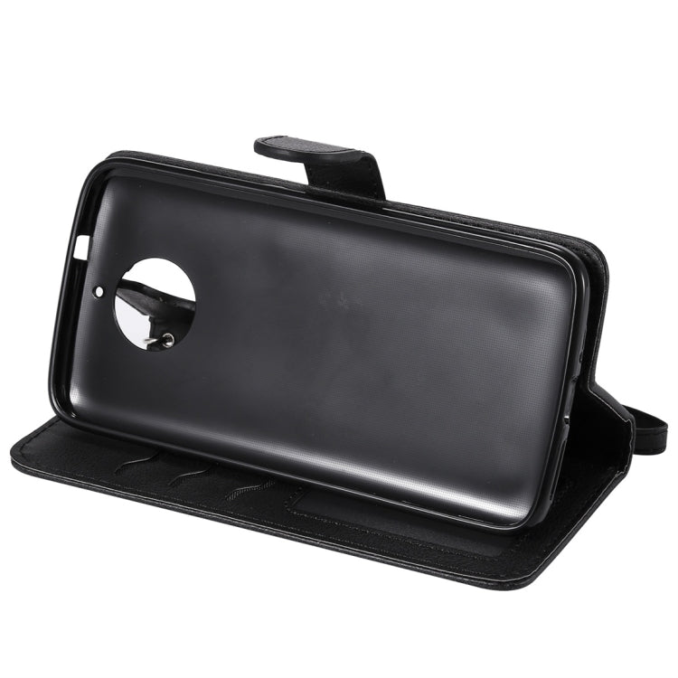 For Motorola Moto G5s Solid Color Horizontal Flip Protective Case with Holder & Card Slots & Wallet & Photo Frame & Lanyard