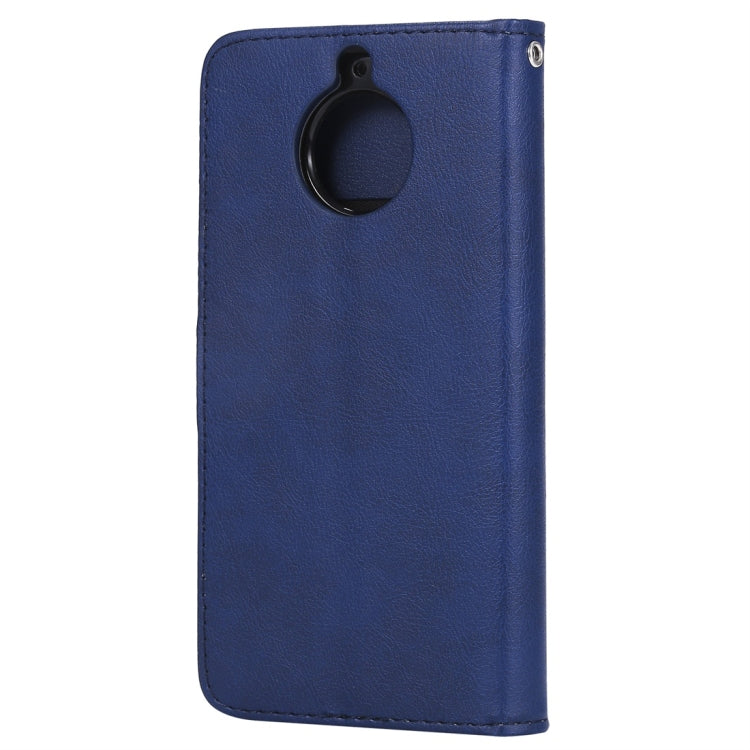 For Motorola Moto G5s Solid Color Horizontal Flip Protective Case with Holder & Card Slots & Wallet & Photo Frame & Lanyard