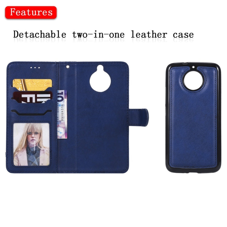 For Motorola Moto G5s Solid Color Horizontal Flip Protective Case with Holder & Card Slots & Wallet & Photo Frame & Lanyard