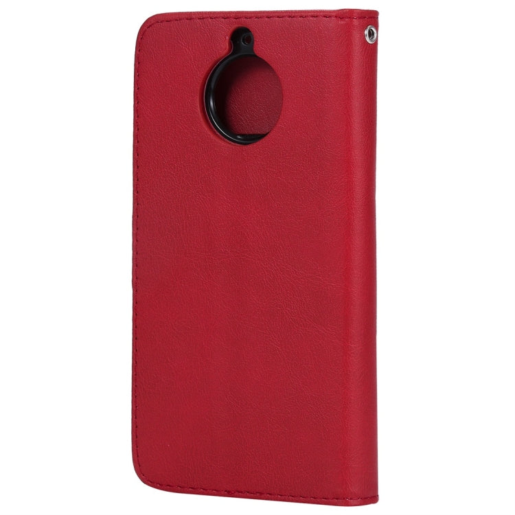 For Motorola Moto G5s Solid Color Horizontal Flip Protective Case with Holder & Card Slots & Wallet & Photo Frame & Lanyard