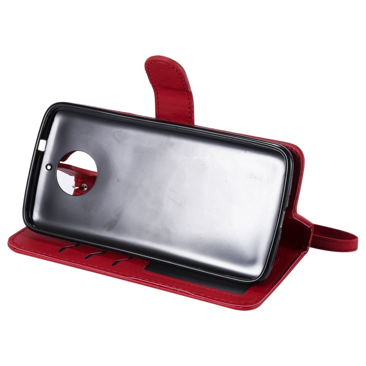 For Motorola Moto G5s Solid Color Horizontal Flip Protective Case with Holder & Card Slots & Wallet & Photo Frame & Lanyard