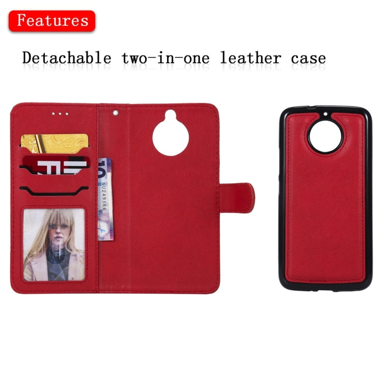 For Motorola Moto G5s Solid Color Horizontal Flip Protective Case with Holder & Card Slots & Wallet & Photo Frame & Lanyard