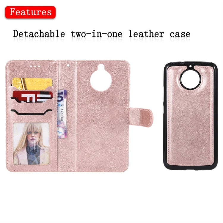 For Motorola Moto G5s Solid Color Horizontal Flip Protective Case with Holder & Card Slots & Wallet & Photo Frame & Lanyard