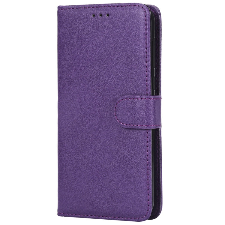 For Motorola Moto G6 Solid Color Horizontal Flip Protective Case with Holder & Card Slots & Wallet & Photo Frame & Lanyard
