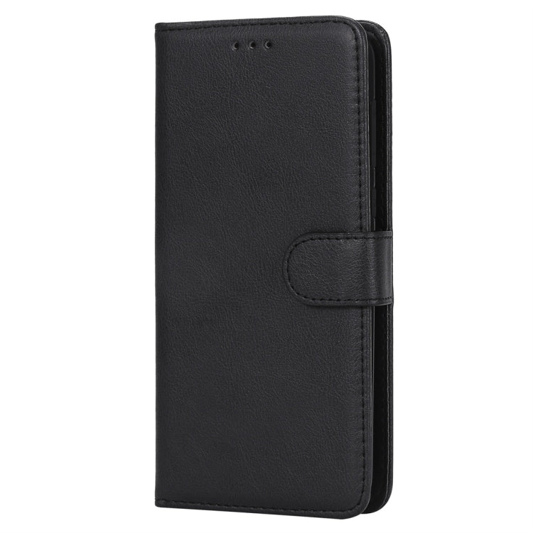 For Motorola Moto G6 Solid Color Horizontal Flip Protective Case with Holder & Card Slots & Wallet & Photo Frame & Lanyard
