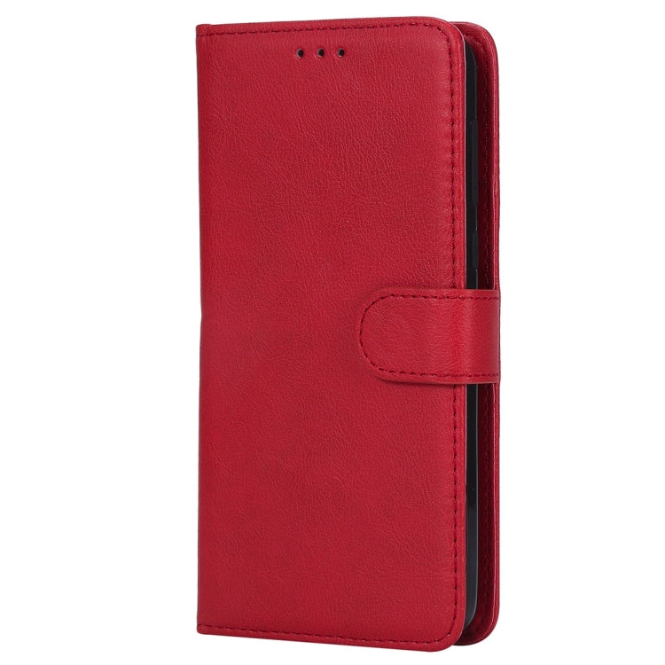 For Motorola Moto G6 Solid Color Horizontal Flip Protective Case with Holder & Card Slots & Wallet & Photo Frame & Lanyard